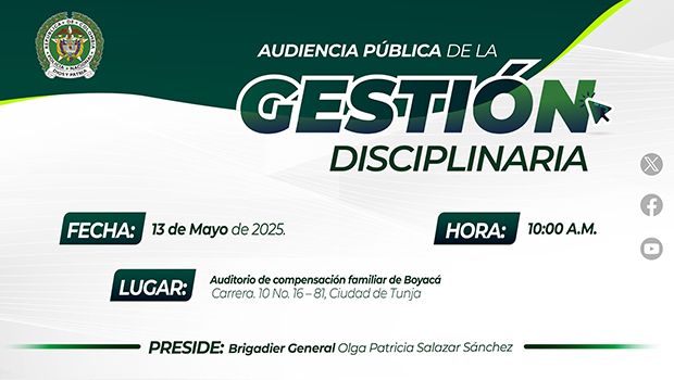 Audiencia Pública de la Gestión Disciplinaria INGER