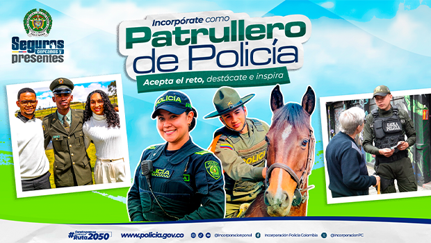 Incorpórate como Patrullero de Policía  