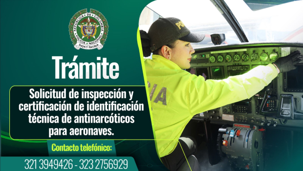 Solicitud de inspección y certificación de identificación técnica de antinarcóticos