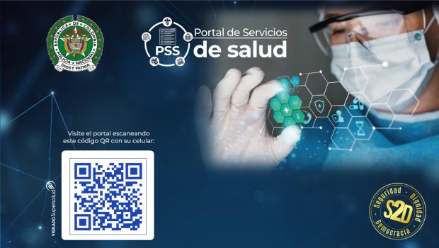 escudos institucionales, medico manipulando iconos virtuales