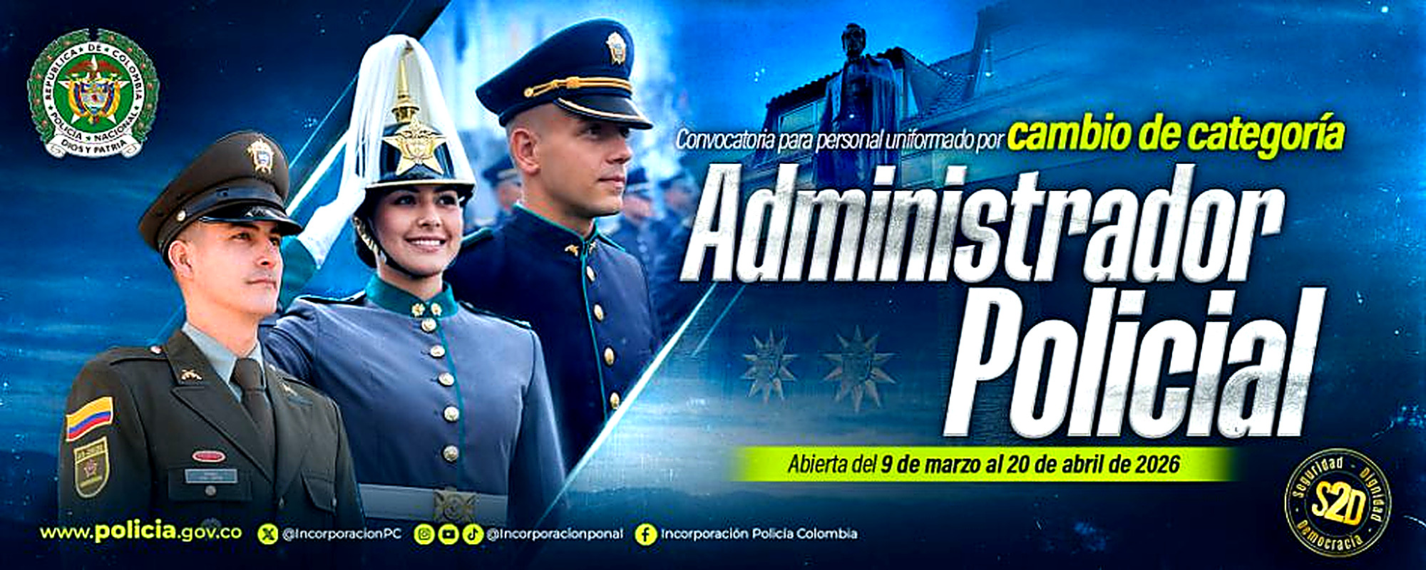 Convocatoria cambio de categoría, Administrador Policial
