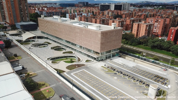 Vista áerea del Comando Policía Metropolitana de Bogotá
