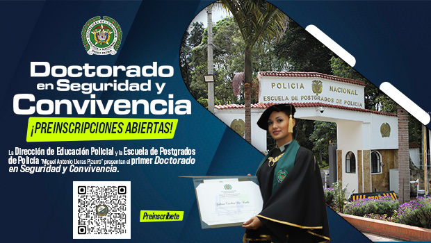 Banner preinscripción doctorado en seguridad y convivencia