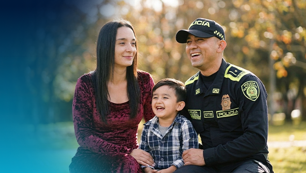 Familia de un policía