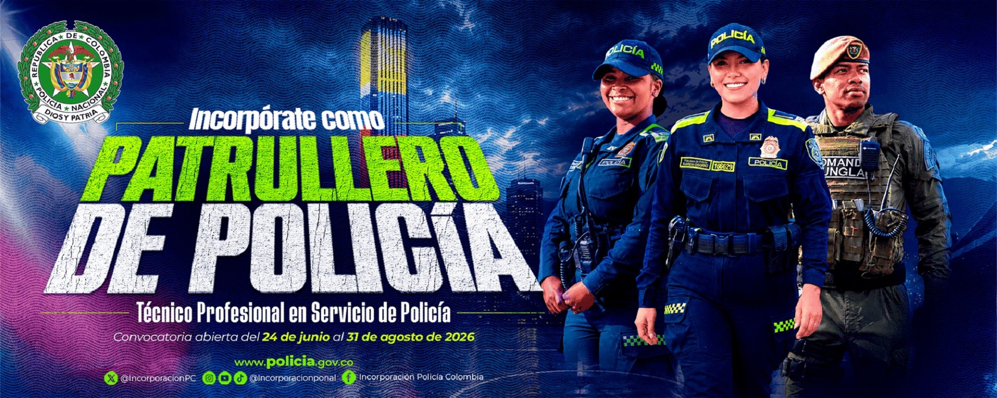 Convocatoria Patrullero de Policía 2026-II