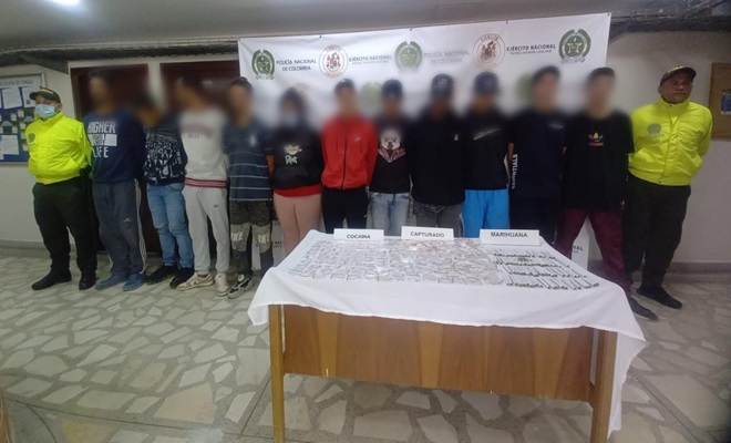 11 personas capturadas por comercializar estupefacientes