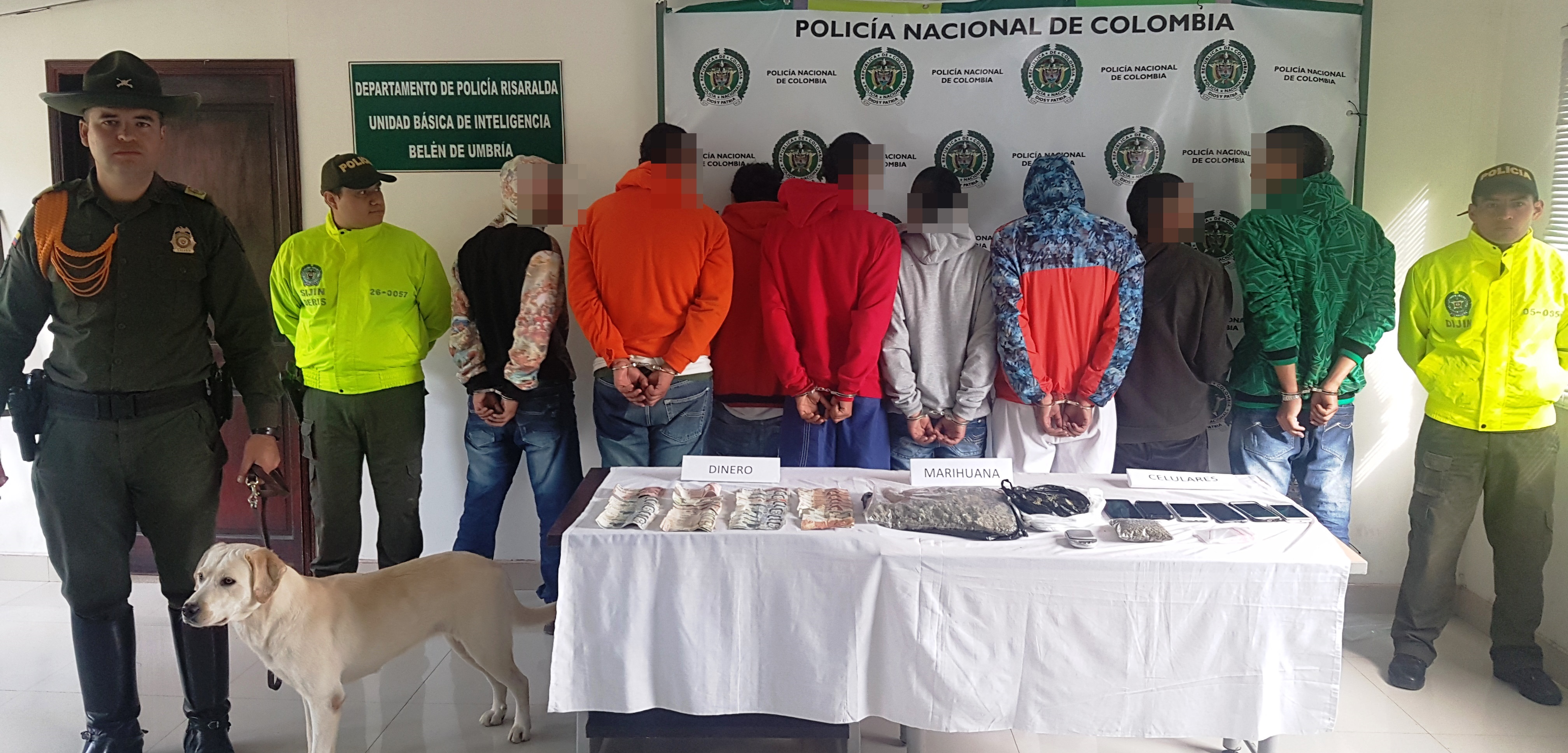 09 detenidos dejaron los allanamientos en Belén de Umbría