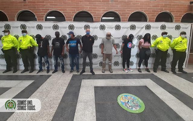 Siete capturados del grupo delincuencial común organizado ‘los conejos’ por piratería terrestre
