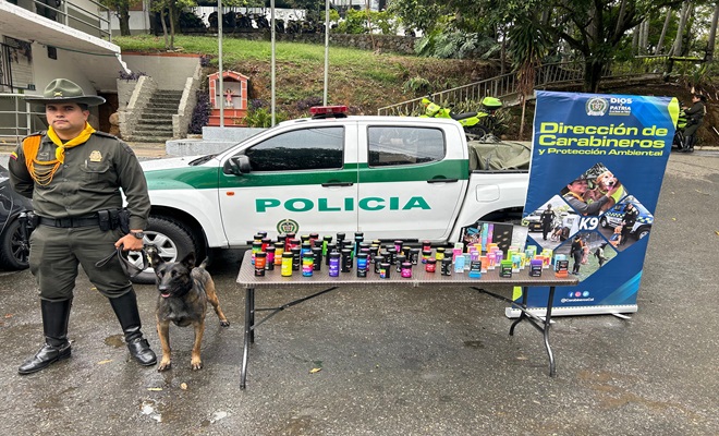 49 tarros que contenían más de 1.000 gomas de marihuana
