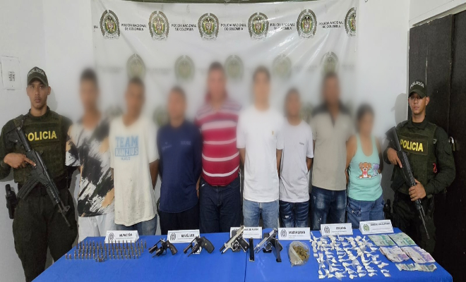 Capturan a ocho personas por diferentes delitos 