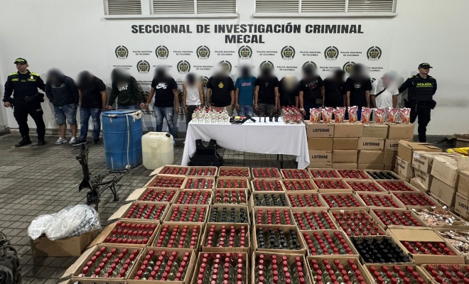 Incautado licor adulterado Cali