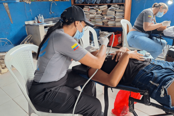 Más de 300 habitantes fueron beneficiados con jornada integral de salud y oferta institucional en Leticia.