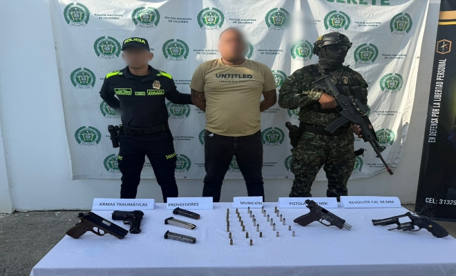 Incautan arsenal en la vereda El Cepillo de Cereté Capturado con el arsenal que alimentaba la violencia en Cereté y municipios vecinos