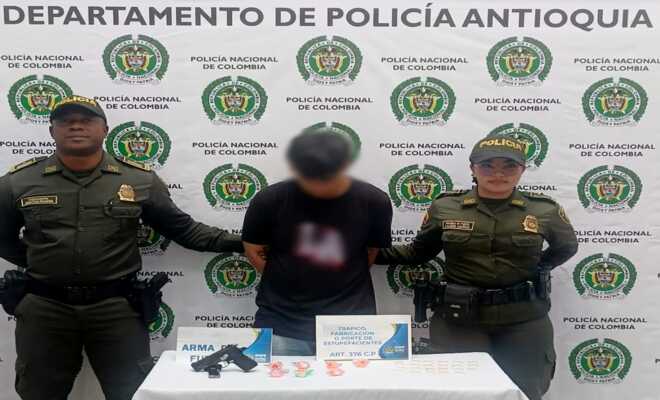 Reincidente capturado  con arma de fuego y estupefacientes en Santa Bárbara