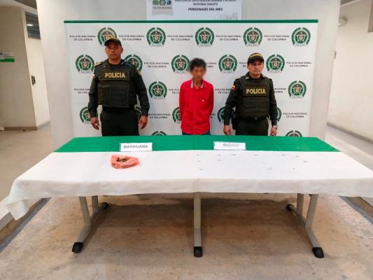 captura persona por trafico de estupefacientes