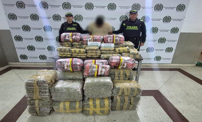 En Medell&iacute;n fueron incautados 242 kilogramos de marihuana