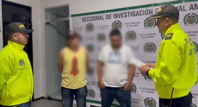 Capturamos a dos sujetos por circular roja.