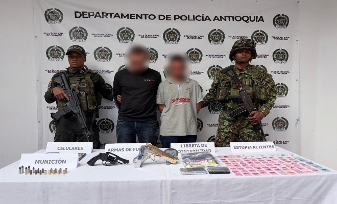 Capturados 2 delincuentes con armamento