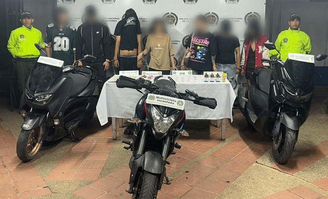 Capturados por tráfico de estupefacientes y hurto de motocicletas en Villavicencio