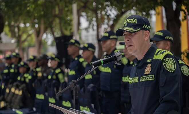 Coronel Alexander Gómez Comandante Policía Metropolitana de Valledupar.
