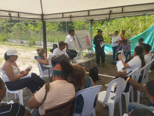 Policía Nacional acompañó actualización del PATR en Puerto Asís con garantías de seguridad