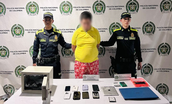 Policia Metropolitana de Neiva continua la lucha cotra el delito En menos de un mes, segundo actor criminal capturado por delitos cibernéticos y hurto a celulares en Neiva