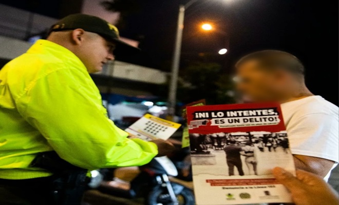 Entrega de volantes