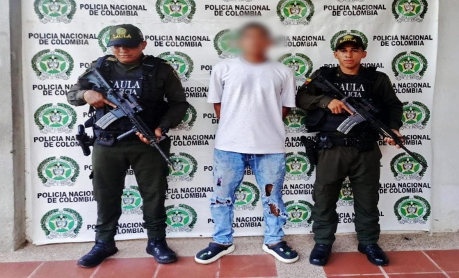 Este sujeto fue capturado en el barrio San José de Magangué.