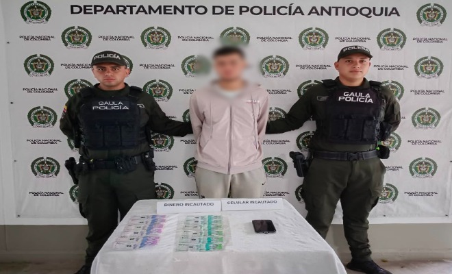 Capturado extorsionista en entrega controlada