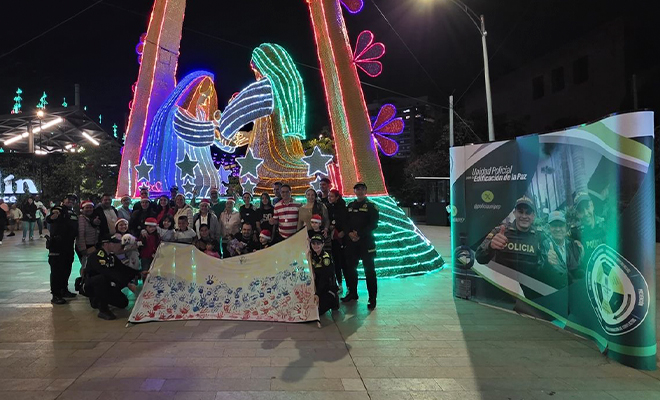 foto con la comunidad 