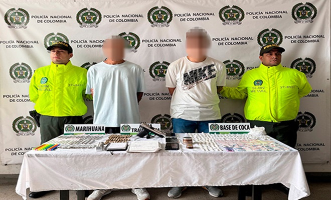 Incautación armas estupefacientes