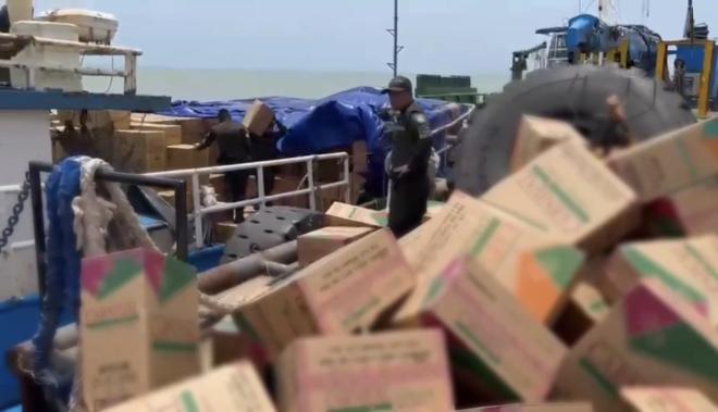 Incautación de1.250.000 cajetillas de cigarrillos de contrabando en el departamento de La Guajira.