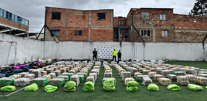 Incautación de dos toneladas y 364 kilos de marihuana en el municipio de Mosquera, Cundinamarca