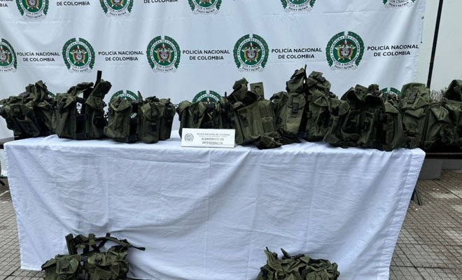 Incautación de elementos de intendencia tipo chalechos