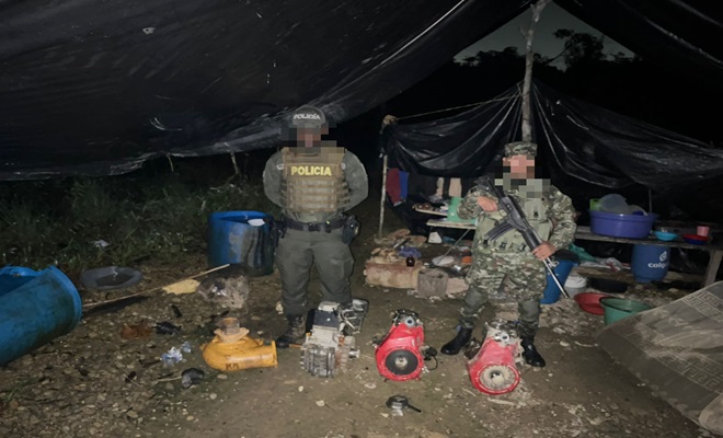 Intervención de 12 minas ilegales en Chocó