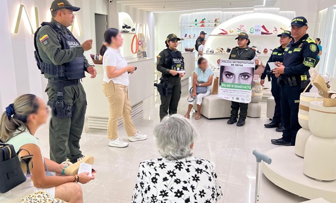 Campañas de prevencion contra la estorsion  La Policía Nacional refuerza en Neiva las campañas de prevención contra la ESCNNA, el secuestro y la extorsión