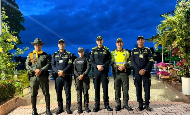 seis uniformados de la policía nacional articulado 