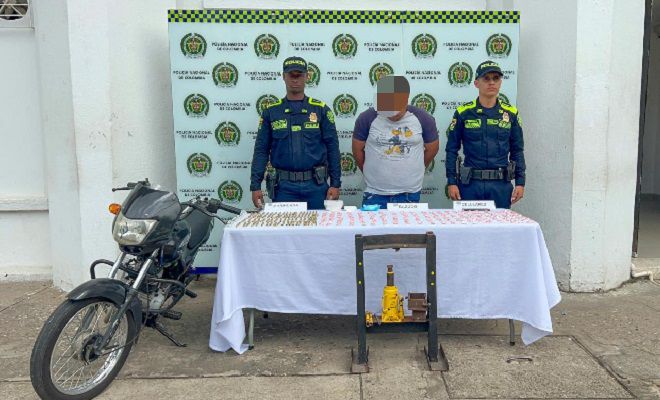 Capturado expendedor de estupefacientes en Barrancabermeja y decomisada droga lista para su distribución