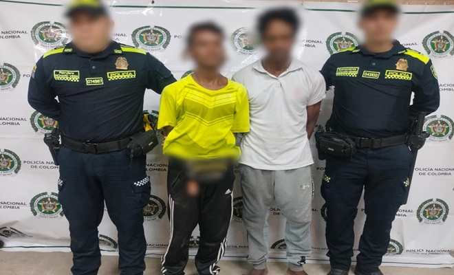 policía captura dos ciudadanos por violación de habitación ajena