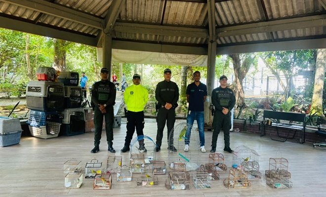 Personas capturadas por traficar animales en Barranquilla