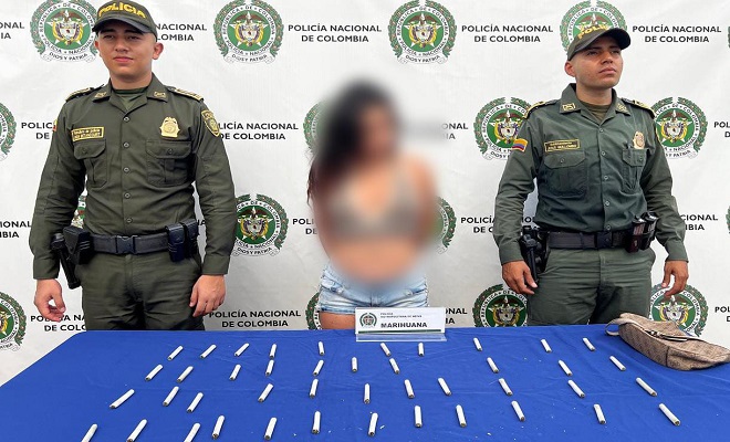 Capturada mujer por tráfico de estupefacientes en el barrio Granjas