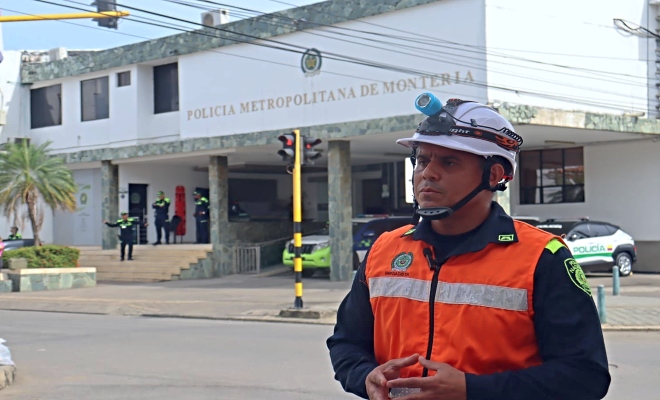 La Policía Metropolitana de Montería se une al Simulacro Nacional de Respuesta a Emergencias. Con compromiso y disciplina, los uniformados participaron en una jornada de prevención y preparación ante situaciones de riesgo.