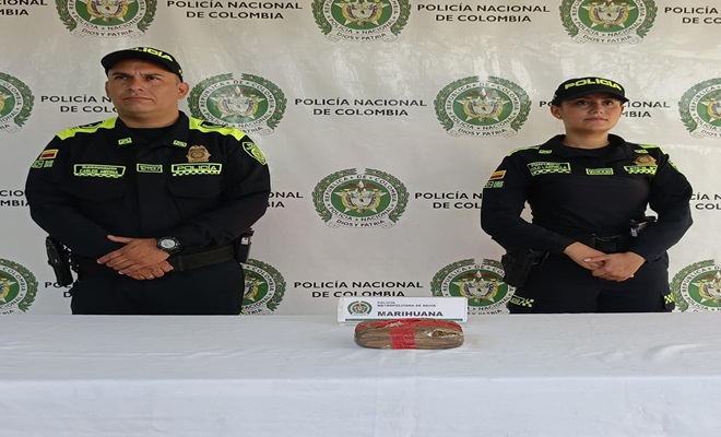 Policía incauta marihuana