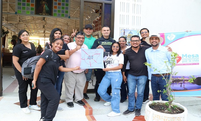 Jóvenes de Coviba construyen "Colcha por la Paz" como símbolo de esperanza en Barrancabermeja
