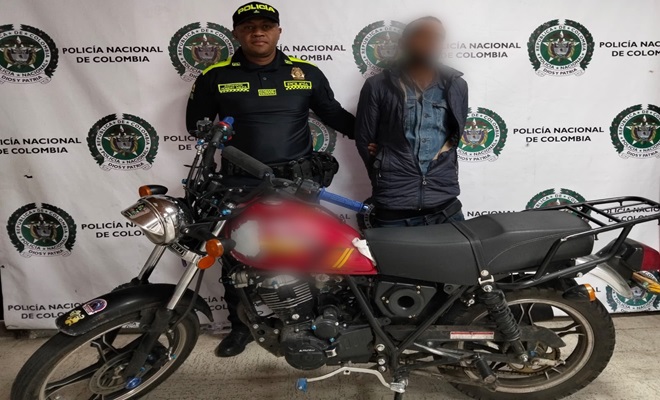 Capturado en Pasto por presunto hurto de una motocicleta y un celular