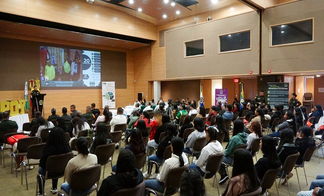 Desde el auditorio Casa de la Moneda, el señor coronel Jhon Fredy Zambrano lidero la rendición de cuentas vigencia 2024