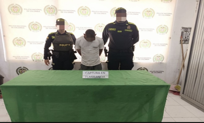 Dos policías un capturado por el delito de violación de habitación ajena en Montería