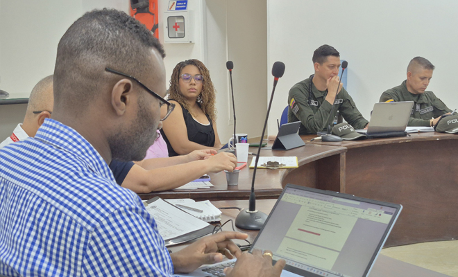 Reunión autoridades civiles, político administrativas y Fuerza Pública en el municipio de Turbo.