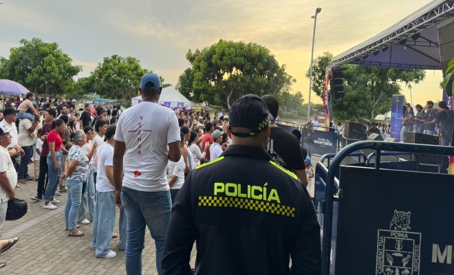 funcionario policial en Monter&iacute;a Gospel 2026