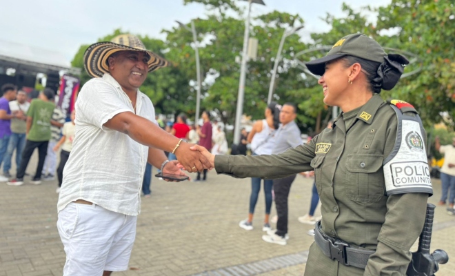 funcionario policial en Montería Gospel 2026
